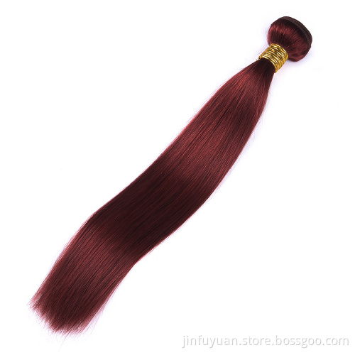 Brazilian Hair Red Color Bundles Straight Human Hair Weave Hair